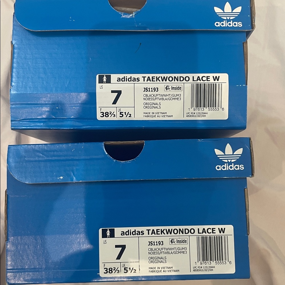 •ADIDAS• Taekwondo Lace W Shoes Sneakers >> black/white stripe/gum >> NIB - Picture 16 of 16